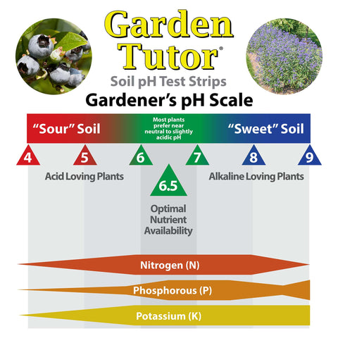 Garden Tutor Soil pH Test Kit, 100 Test Strips & AI Web Reader