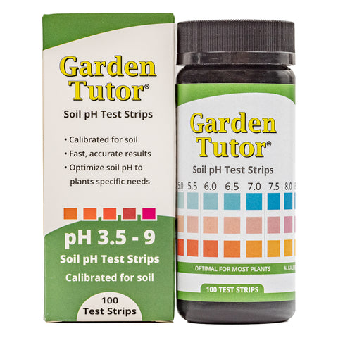 Garden Tutor Soil pH Test Strips Kit (100 tests)