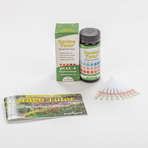 Garden Tutor Soil pH Test Strips Kit (100 tests)