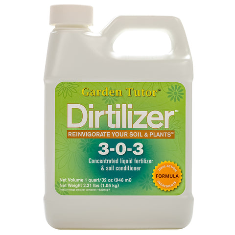 Garden Tutor Dirtilizer 3-0-3 Concentrated liquid fertilizer & soil conditioner