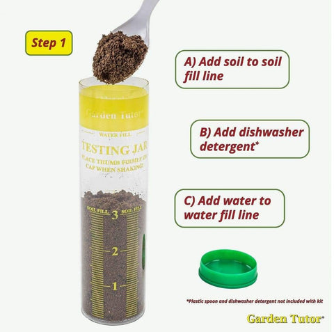 Garden Tutor Soil Texture Jar Test & Handbook Kit - Garden Tutor/Botaniworld, LLC